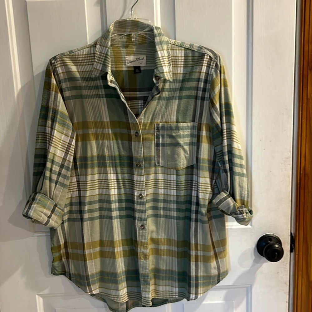 Universal Thread green plaid flannel size extra small